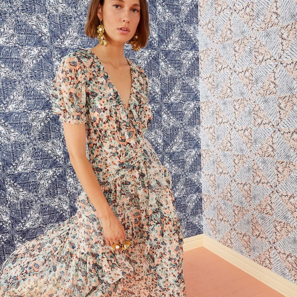 Ulla Johnson Silk Delphine Dress In Gardenia